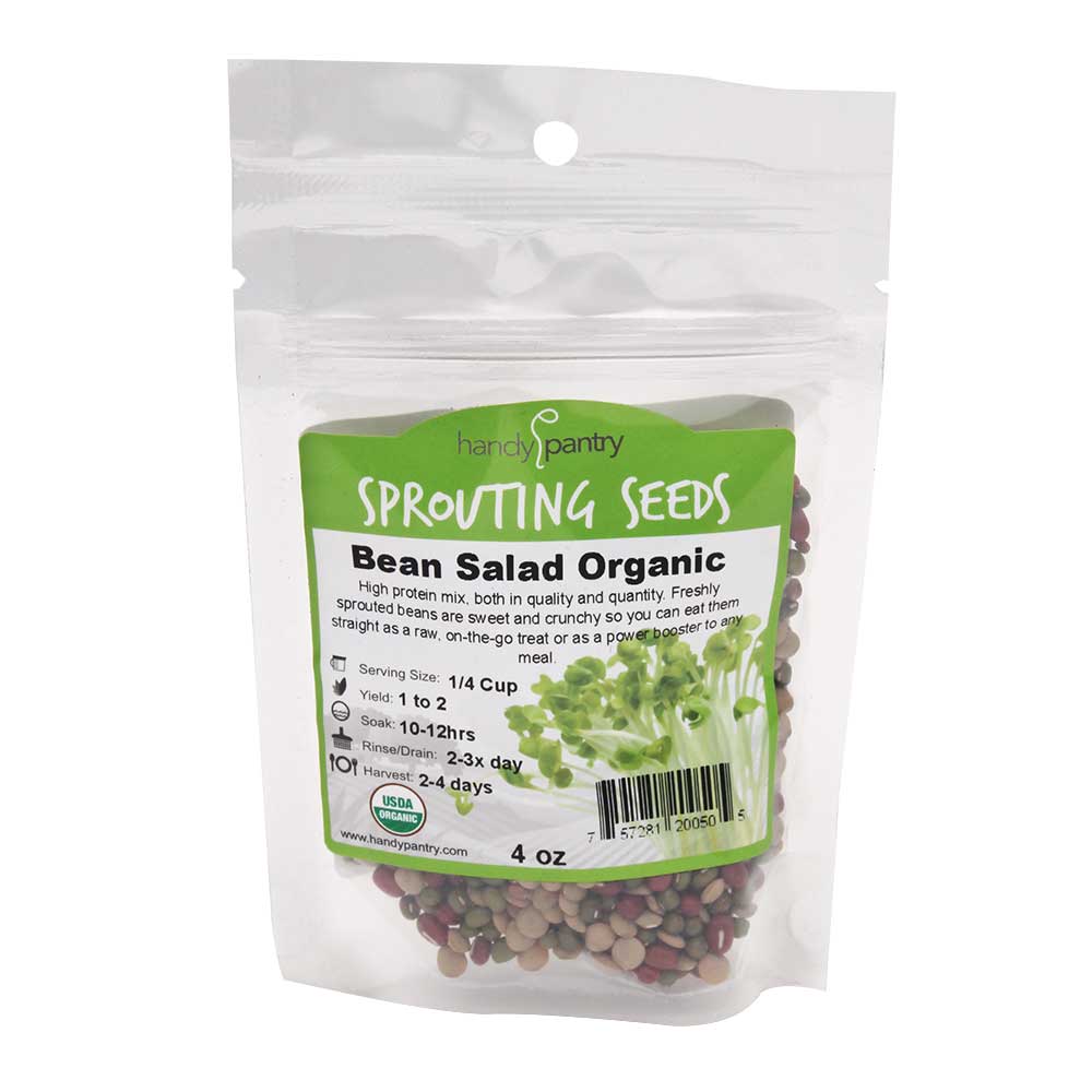 Bean Salad Sprouting Seeds Mix - 4oz - Click Image to Close