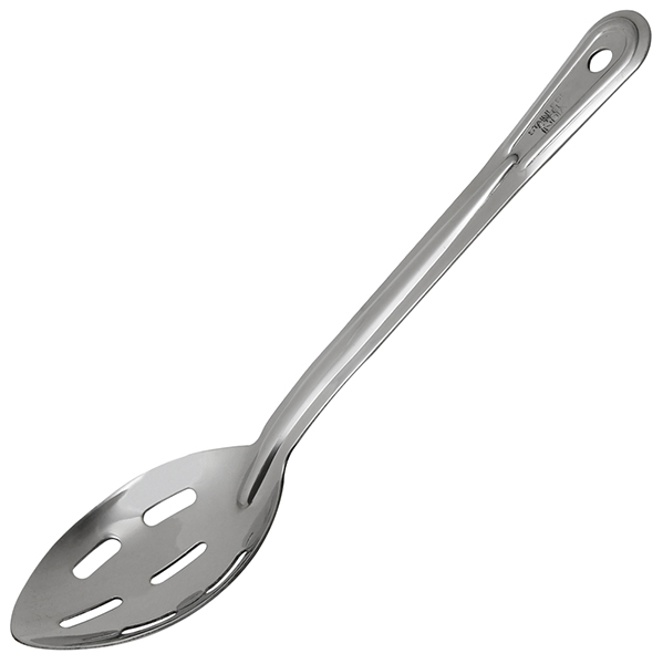 11" Stainless Steel Slotted Basting Spoon